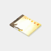 リスと落ち葉のノート ポストイット (アングル)