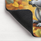 リスと黄色デイジー マウスパッド (コーナー)