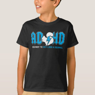 リスに見えるADHDハイウェイ Tシャツ