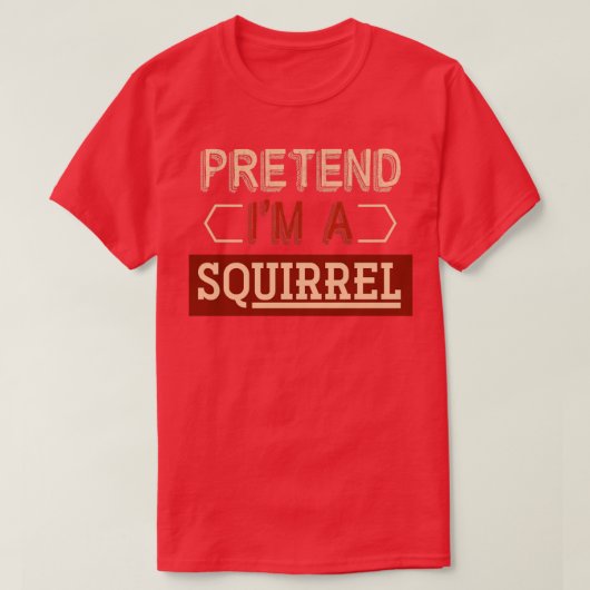 リスのおもしろい衣装の動物のギフトリス Tシャツ (デザイン正面)