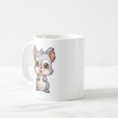 リスのかわいいイラスト コーヒーマグカップ (正面左)