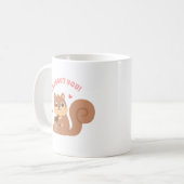 リスのかわいいバレンタインギフト ナッツだってあなたのことが大好き コーヒーマグカップ (正面左)
