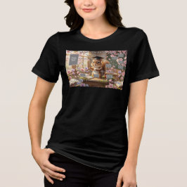 リスのかわいい先生への感謝を込めたレディースTシャツ トライブレンドTシャツ