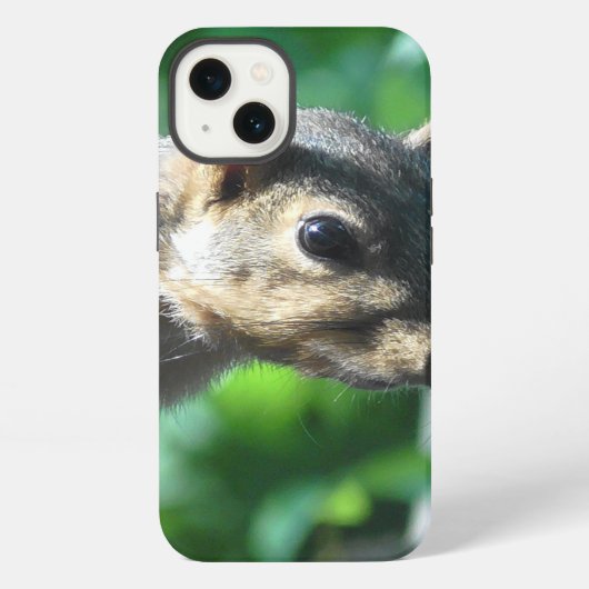 リスのかわいい写真 iPhoneケース (裏面)