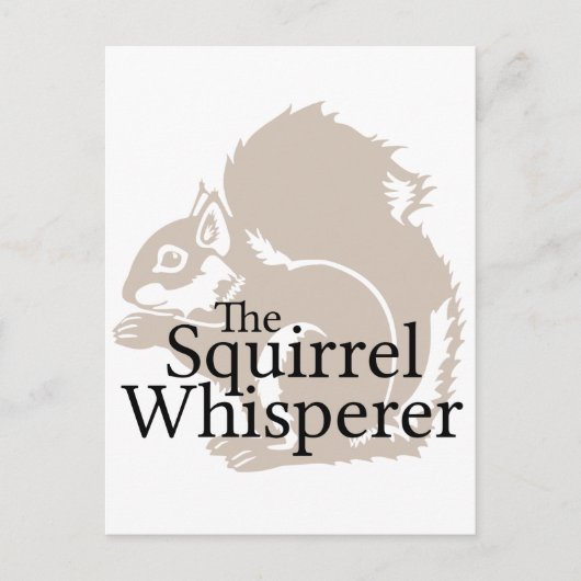リスのささやき手 ポストカード (正面)
