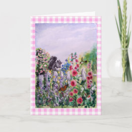 リスのアート空白のグリーティングカード サンキューカード