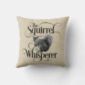 リスのウィスパーおもしろいラー – リス愛好家 クッション (裏面)