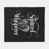 リスのウィスパーおもしろいラー – リス愛好家 フリースブランケット (正面(横))