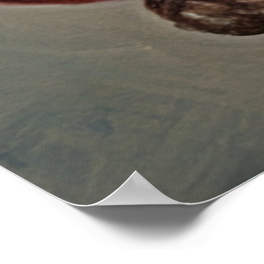 リスのカウボーイのポスター、子供部屋と子供の芸術 ポスター (角)