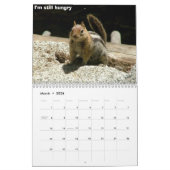 リスのカレンダー カレンダー (3月 2026)