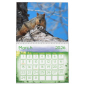 リスのカレンダー カレンダー (3月 2026)