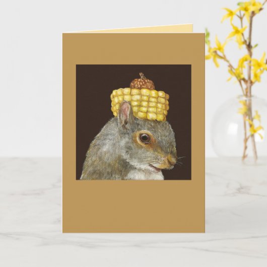 リスのカード伯爵 カード (黄色い花)