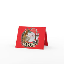 リスのクリスマスカードのビックルさん