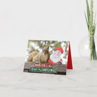 リスのクリスマスカードのビックルさん シーズンカード