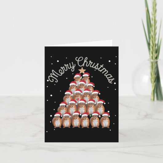 リスのクリスマスツリーリスのクリスマスツリー2 カード (正面)