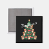 リスのクリスマスツリーリスのクリスマスツリー マグネット (正面/裏面)