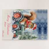 リスのクリスマストラクター ジグソーパズル (横)