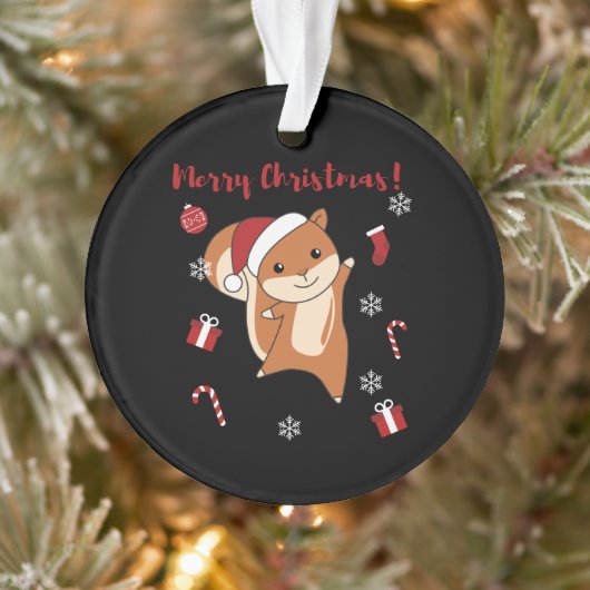 リスのクリスマス冬の動物 オーナメント (ツリー)