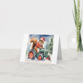 リスのクリスマス カード