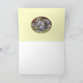 リスのグリーティングカード カード (内部)