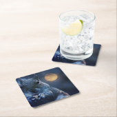 リスのコースター スクエアペーパーコースター (インサイチュ)