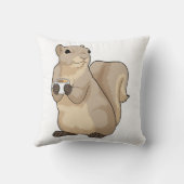 リスのコーヒーカップ クッション (裏面)