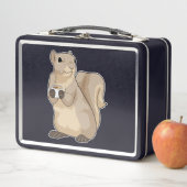 リスのコーヒーカップ メタルランチボックス (インサイチュ)