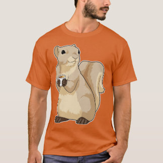 リスのコーヒーカップ Tシャツ