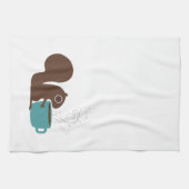 リスのコーヒー恋人 キッチンタオル (横)