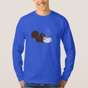 リスのコーヒー恋人 Tシャツ