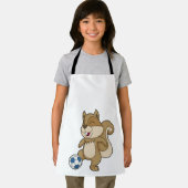 リスのサッカー選手サッカー エプロン (インサイチュ)