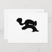 リスのシルエット チップモンキー 動物 ネズミの仲間 ギフト ポストカード (正面/裏面)