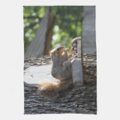 リスのタオル キッチンタオル (縦)