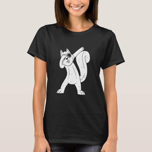 リスのダビングリスのダブダンススクイ Tシャツ (正面)