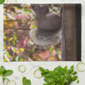 リスのチョウ時間 キッチンタオル (折り畳み)