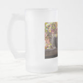 リスのチョウ時間 フロストグラスビールジョッキ (左)