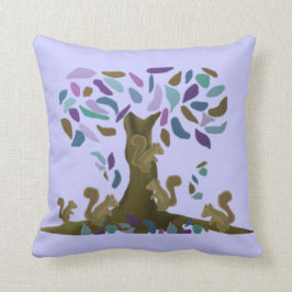 リスのツリーハウスのアメリカ人のMojoの枕 クッション