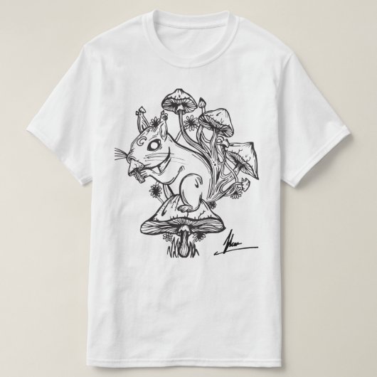 リスのティー Tシャツ (デザイン正面)