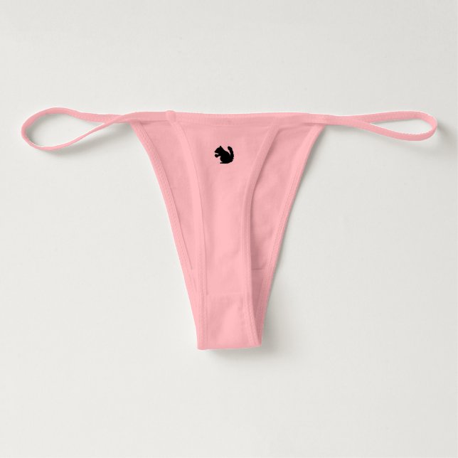 リスのデザインによるセクシーな女性のundies アンダーウェア (裏面)
