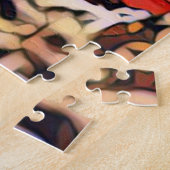 リスのデジタル絵画アートのジグソーパズル ジグソーパズル (側面)