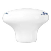 リスのデルフトブルーコーナーウッドランド動物 セラミックノブ (側面)