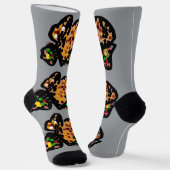 リスのドットアート ソックス (傾斜あり)