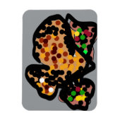 リスのドットアート マグネット (縦)