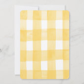 リスのナッツのピクニック水の色ベビーシャワー 招待状 (裏面)