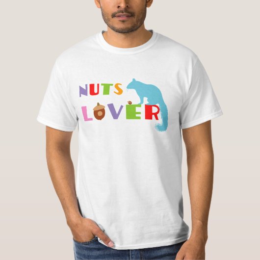 リスのナッツ愛好家 Tシャツ (正面)