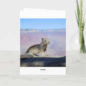 リスのハッピーバースデーを頼むこと カード (裏面)