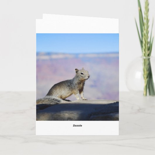 リスのハッピーバースデーを頼むこと カード (裏面)