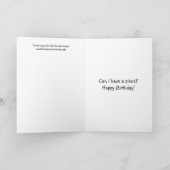 リスのハッピーバースデーを頼むこと カード (内部)