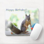 リスのハッピーバースデー! マウスパッド (マウス)