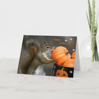 リスのハロウィーンカードのビックレス カード